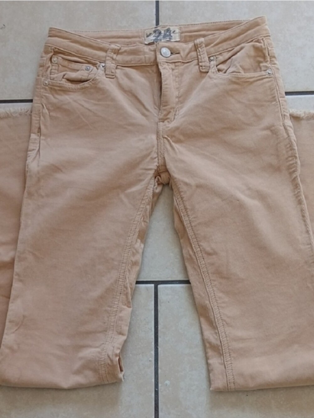 FREE PEOPLE Women’s Size 24 Tan Curduroy Flared Pants